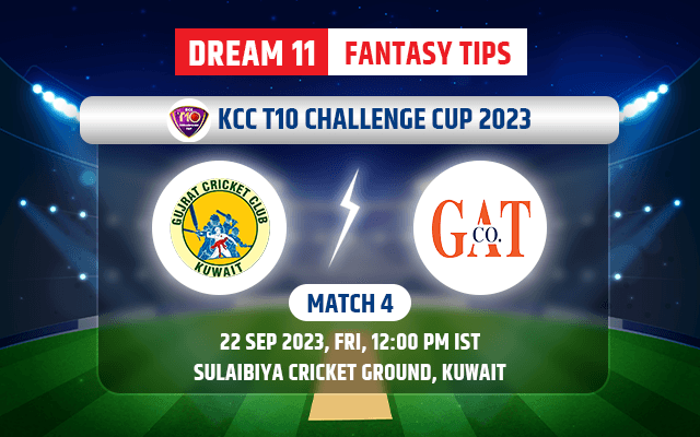 Gujarat Cricket Club vs GAT Dream11 Dream11 Team Today