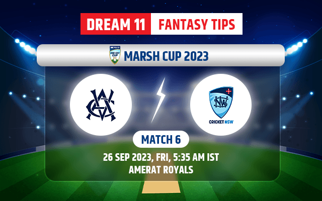 Victoria vs New South Wales Dream11 Team Today