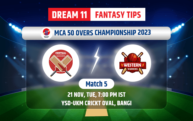 Central Smashers vs Western Warriors Dream11 Team Today