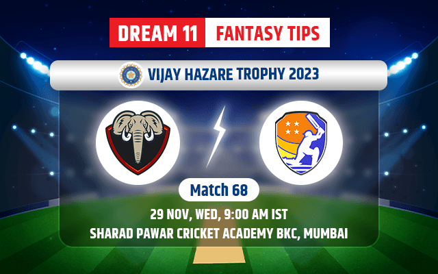 Baroda vs Tamil Nadu Dream11 Team Today