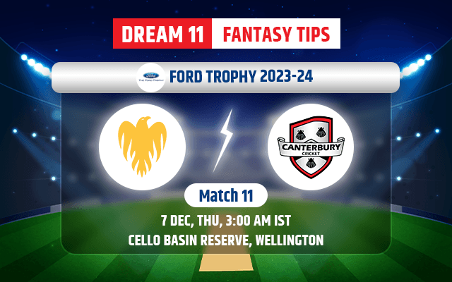 Canterbury vs Wellington Dream11 Team Today