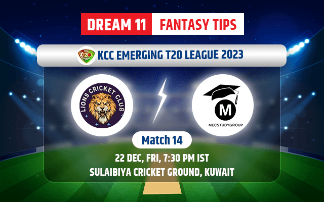 Gujarat Lions vs MEC Study Group Dream11 Team Today