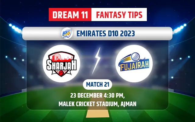 Sharjah vs Fujairah Dream11 Team Today
