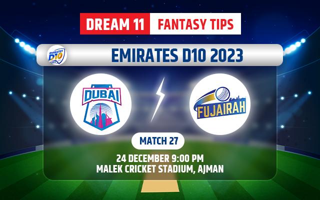 Dubai vs Fujairah Dream11 Team Today
