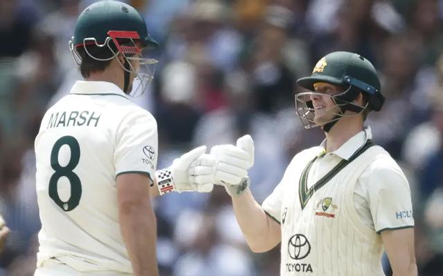 Mitchell Marsh and Steve Smith