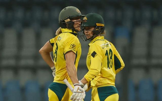 Ellyse Perry and Phoebe Litchfield