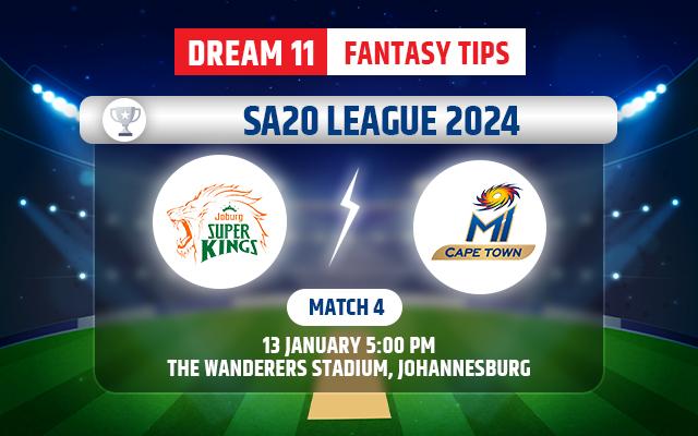 Joburg Super Kings vs MI Cape Town Dream11 Team Today