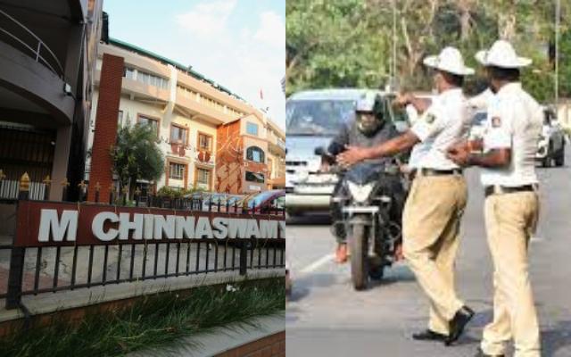 Chinnaswamy Stadium Bengaluru Traffic Police advisory