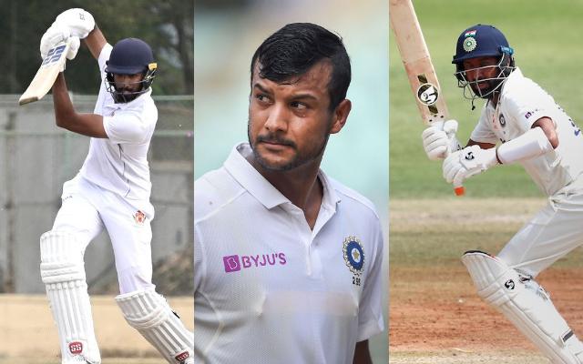 Devdutt Padikkal, Mayank Agarwal, and Cheteshwar Pujara Ranji Trophy 2024 Round 3, Day 2