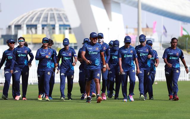 Bangladesh women's team training at Abu Dhabi Cricket & Sports Hub in 2022