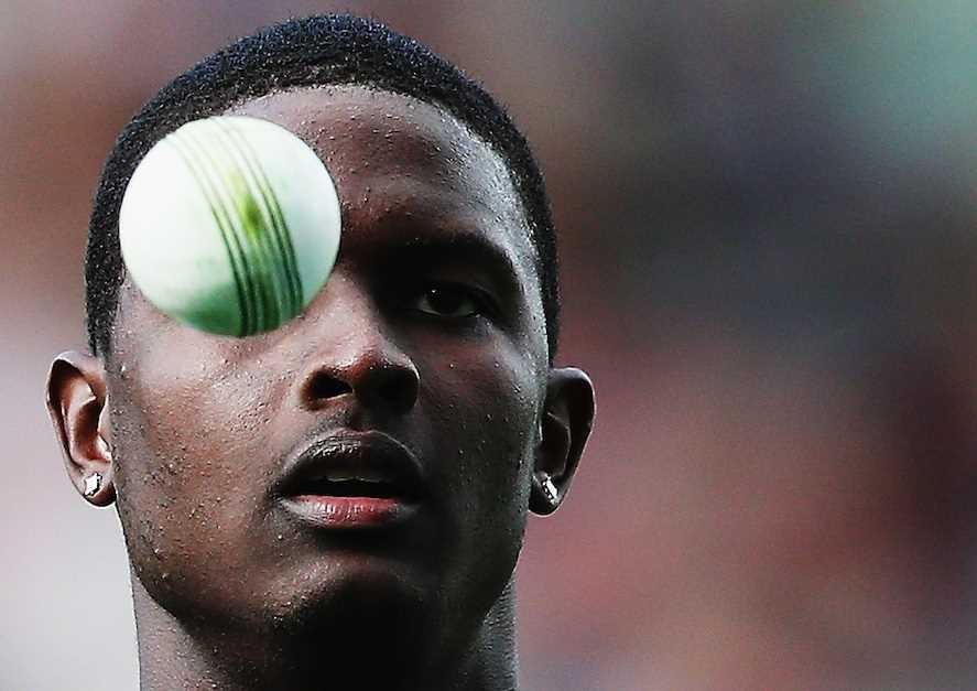 West Indian Captain Jason Holder is clueless about what to do.  (Photo Source: Getty Images)