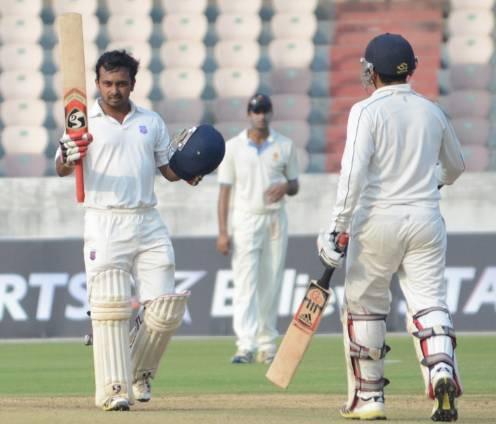 highest individual scores in Ranji Trophy
