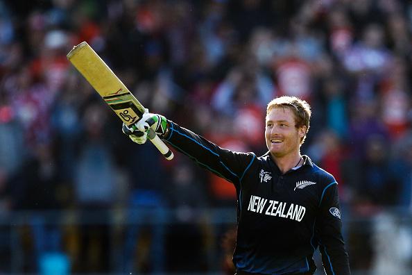 Guptill’s 237 was filled with 11 massive sixes, 2 of which went out of the Wellington ground. (© Getty Images)