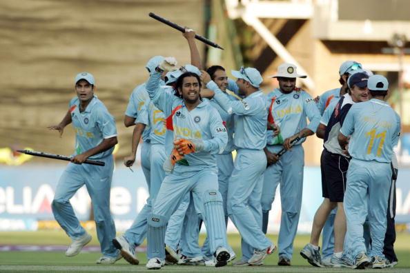 MS Dhoni India were crowned World T20 champions in 2007
