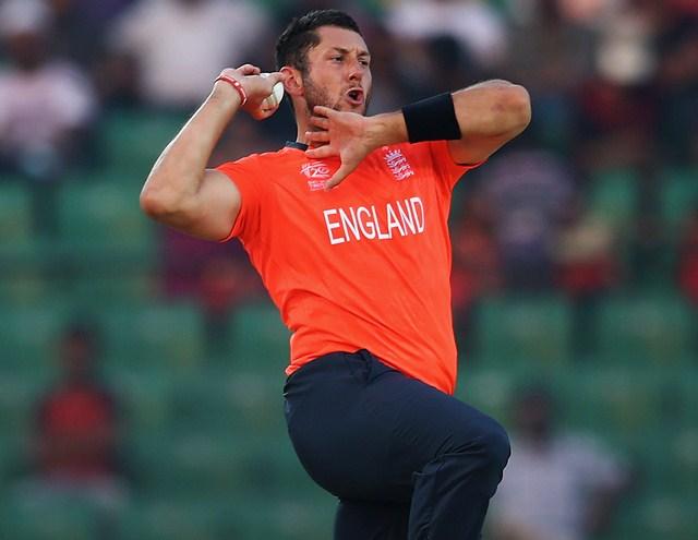 Tim Bresnan of England in action