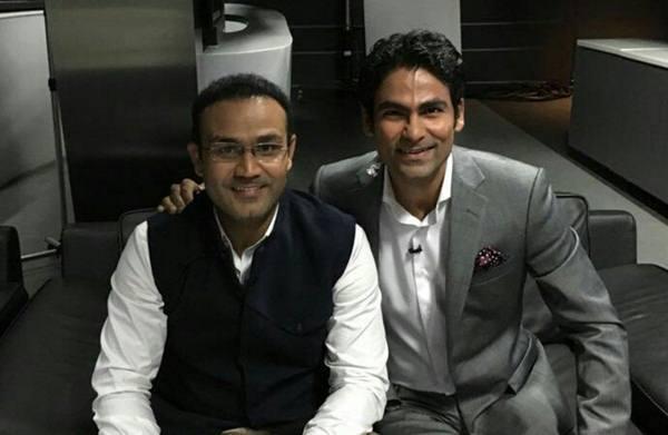 Virender Sehwag with Mohammad Kaif (Photo Source: Twitter)