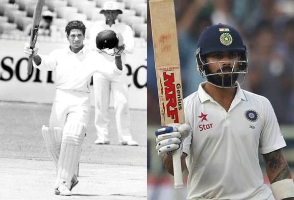 Sachin Tendulkar and Virat Kohli in their 50th Test