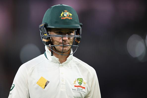 ADELAIDE, AUSTRALIA - NOVEMBER 25: Peter Handscomb of Australia looks dejected as he leaves the field after being dismissed by Kyle Abbott of South Africa during day two of the Third Test match between Australia and South Africa at Adelaide Oval on November 25, 2016 in Adelaide, Australia. (Photo by Cameron Spencer/Getty Images)
