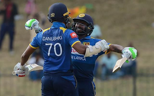 Sri Lankan batsmen Danushka Gunathilaka and Niroshan Dikwella