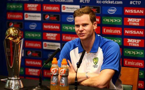 Australia Captain Steve Smith chats to the media during the Australia Press Conference at Lord's
