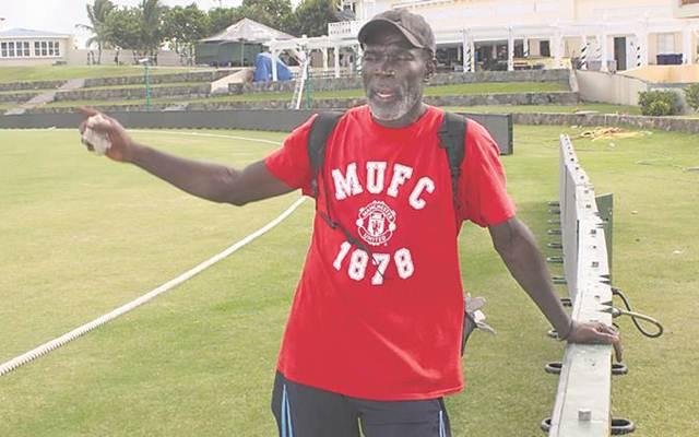 Once a fast bowler, now a ground staff in Antigua