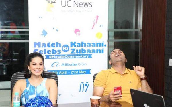 Virender Sehwag and Sunny Leone