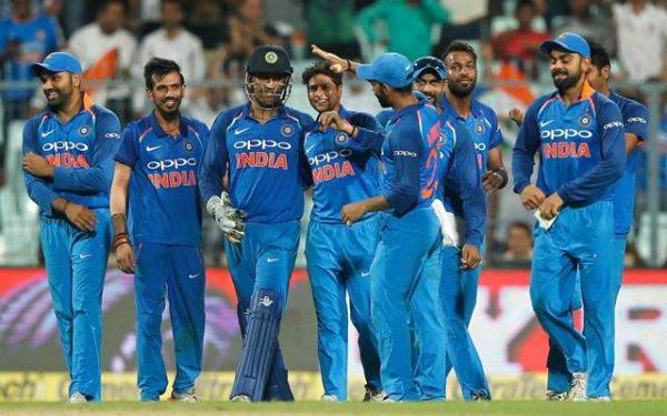 Kuldeep Yadav celebrates his hat-trick India