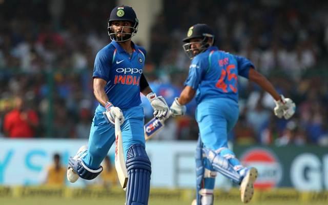 Rohit Sharma and Virat Kohli run between wickets India | CricTracker.com