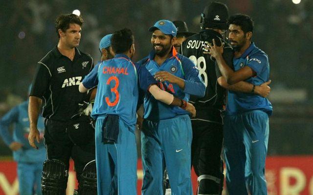 Team India celebrates the victory