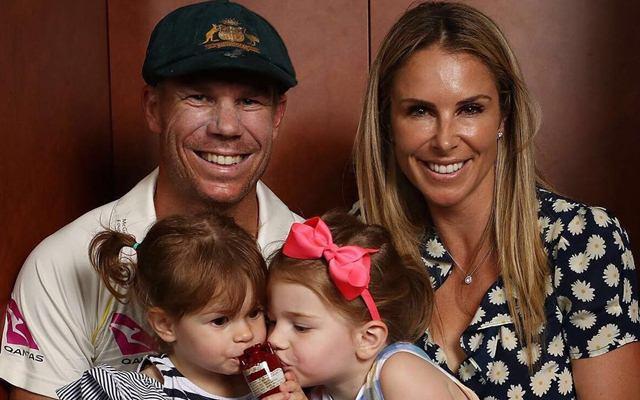 David Warner with his family