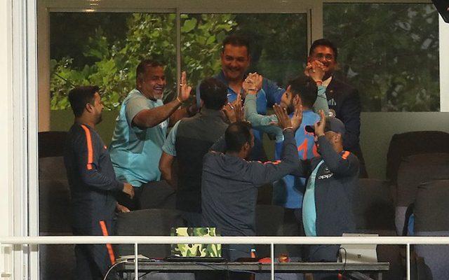 Celebrations started in the dressing room
