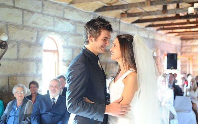 Rilee Rossouw with his wife