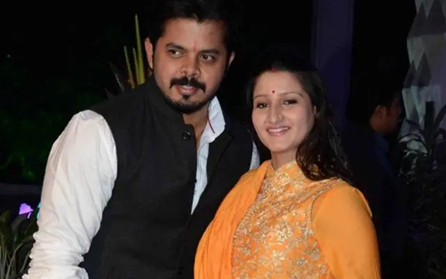 Sreesanth and his wife Bhuvneshwari