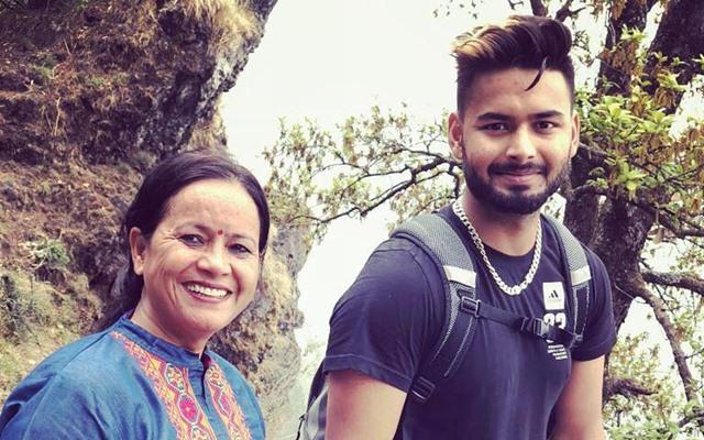 Rishabh Pant and his mother