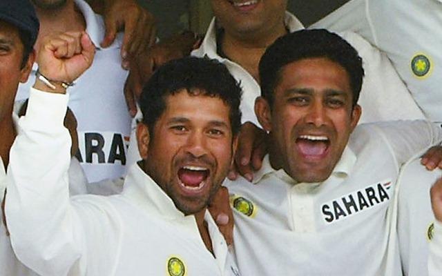Sachin Tendulkar and Anil Kumble
