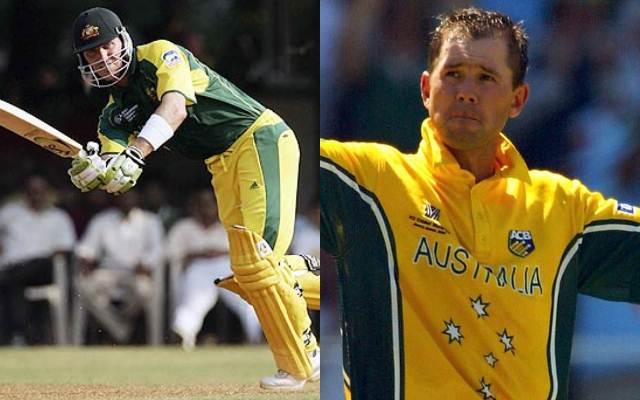 Damien Matyn and Ricky Ponting