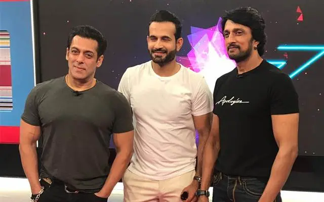 Salman Khan, Irfan Pathan and Sudeep