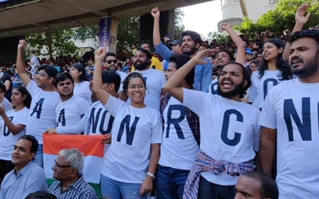 Protesters at Wankhede