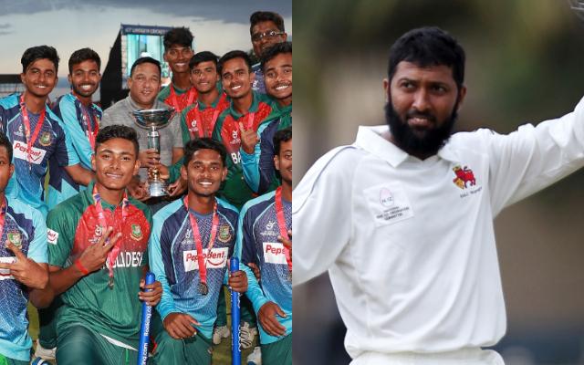 Bangladesh U19 team and Wasim Jaffer