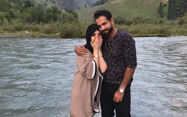 Irfan Pathan and his wife