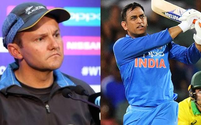 Mike Hesson and MS Dhoni