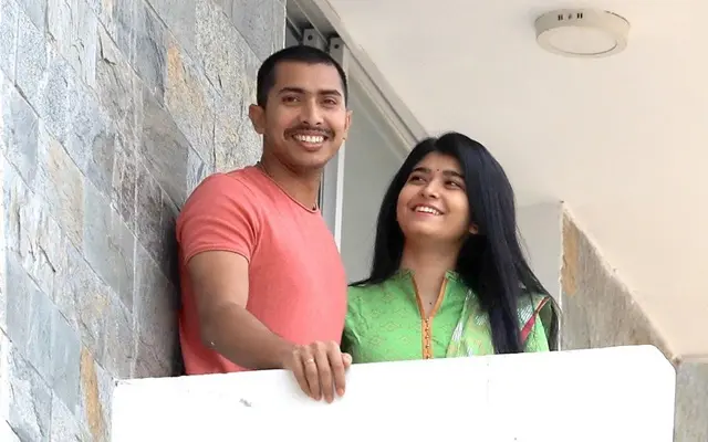 Soumya Sarkar and his wife