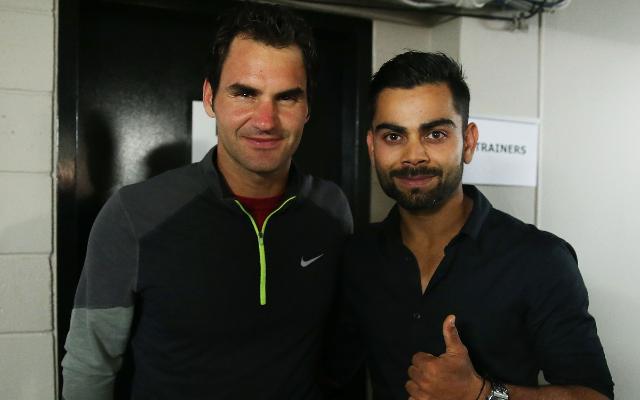Roger Federer and Virat Kohli