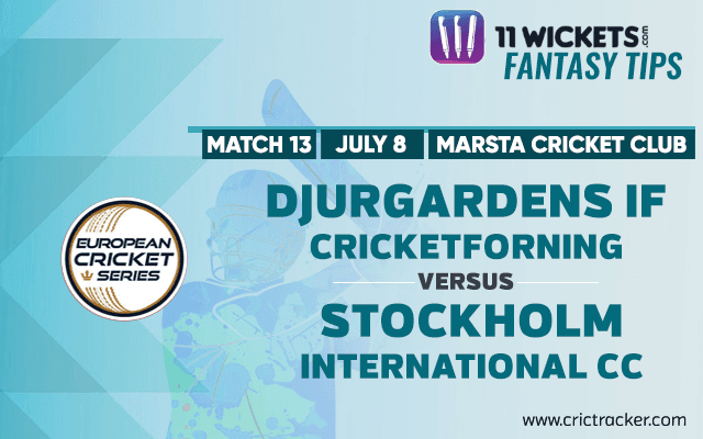 Djugardens IF Cricketforening team has more chances of winning this game, pick more players from that side.
