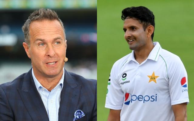 Michael Vaughan and Mohammad Abbas