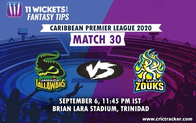 The St Lucia Zouks are expected to win this match.