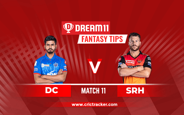 Sunrisers Hyderabad lead the head-to-head battle against the Delhi Capitals by a 9-6 margin.