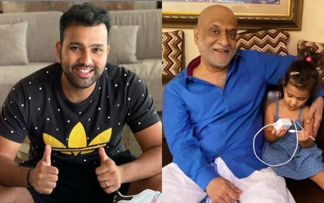 Rohit Sharma and his father