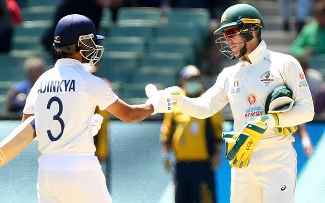 Ajinkya Rahane and Tim Paine Australia vs India
