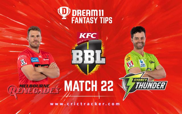 Sydney Thunder are expected to extend their winning streak by beating an out of sorts Melbourne Renegades team.
